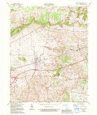 Smiths Grove Kentucky Historical topographic map, 1:24000 scale, 7.5 X 7.5 Minute, Year 1966