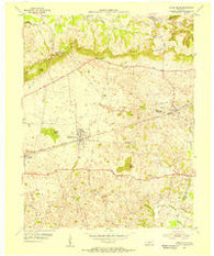 Smiths Grove Kentucky Historical topographic map, 1:24000 scale, 7.5 X 7.5 Minute, Year 1954