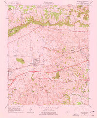 Smiths Grove Kentucky Historical topographic map, 1:24000 scale, 7.5 X 7.5 Minute, Year 1966