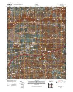 Smiths Grove Kentucky Historical topographic map, 1:24000 scale, 7.5 X 7.5 Minute, Year 2010