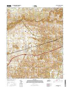 Smiths Grove Kentucky Current topographic map, 1:24000 scale, 7.5 X 7.5 Minute, Year 2016