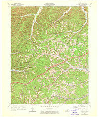 Soldier Kentucky Historical topographic map, 1:24000 scale, 7.5 X 7.5 Minute, Year 1970
