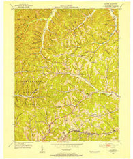 Soldier Kentucky Historical topographic map, 1:24000 scale, 7.5 X 7.5 Minute, Year 1951