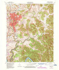 Somerset Kentucky Historical topographic map, 1:24000 scale, 7.5 X 7.5 Minute, Year 1973
