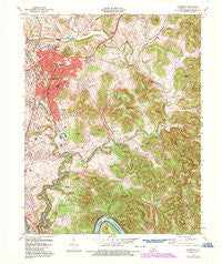 Somerset Kentucky Historical topographic map, 1:24000 scale, 7.5 X 7.5 Minute, Year 1973