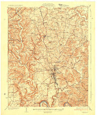 Somerset Kentucky Historical topographic map, 1:62500 scale, 15 X 15 Minute, Year 1935