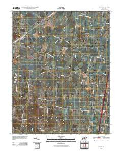 Sonora Kentucky Historical topographic map, 1:24000 scale, 7.5 X 7.5 Minute, Year 2010