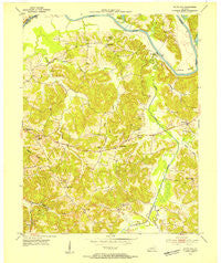 South Hill Kentucky Historical topographic map, 1:24000 scale, 7.5 X 7.5 Minute, Year 1953