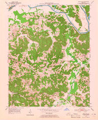 South Hill Kentucky Historical topographic map, 1:24000 scale, 7.5 X 7.5 Minute, Year 1953