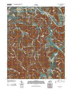 South Hill Kentucky Historical topographic map, 1:24000 scale, 7.5 X 7.5 Minute, Year 2010