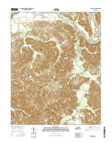 South Hill Kentucky Current topographic map, 1:24000 scale, 7.5 X 7.5 Minute, Year 2016