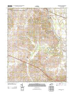 Spottsville Kentucky Historical topographic map, 1:24000 scale, 7.5 X 7.5 Minute, Year 2013