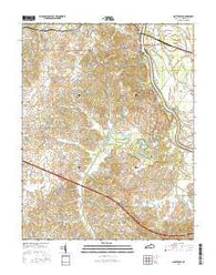 Spottsville Kentucky Current topographic map, 1:24000 scale, 7.5 X 7.5 Minute, Year 2016
