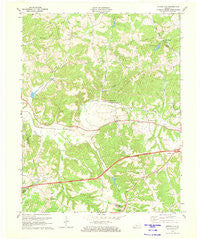 Spring Lick Kentucky Historical topographic map, 1:24000 scale, 7.5 X 7.5 Minute, Year 1971