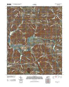 Spring Lick Kentucky Historical topographic map, 1:24000 scale, 7.5 X 7.5 Minute, Year 2010