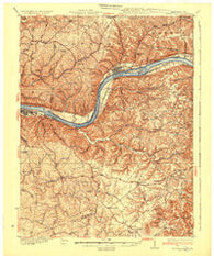 Springdale Kentucky Historical topographic map, 1:62500 scale, 15 X 15 Minute, Year 1935
