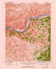 Springdale Kentucky Historical topographic map, 1:62500 scale, 15 X 15 Minute, Year 1929
