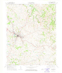 Springfield Kentucky Historical topographic map, 1:24000 scale, 7.5 X 7.5 Minute, Year 1972