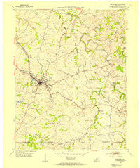 Springfield Kentucky Historical topographic map, 1:24000 scale, 7.5 X 7.5 Minute, Year 1953