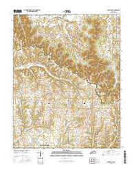 Spurlington Kentucky Current topographic map, 1:24000 scale, 7.5 X 7.5 Minute, Year 2016
