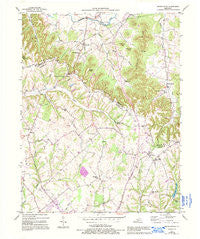 Spurlington Kentucky Historical topographic map, 1:24000 scale, 7.5 X 7.5 Minute, Year 1953
