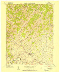 Stamping Ground Kentucky Historical topographic map, 1:24000 scale, 7.5 X 7.5 Minute, Year 1953