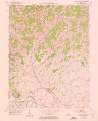 Stamping Ground Kentucky Historical topographic map, 1:24000 scale, 7.5 X 7.5 Minute, Year 1953