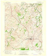 Stanford Kentucky Historical topographic map, 1:24000 scale, 7.5 X 7.5 Minute, Year 1961