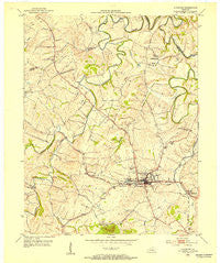 Stanford Kentucky Historical topographic map, 1:24000 scale, 7.5 X 7.5 Minute, Year 1952