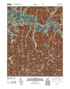 Stanton Kentucky Historical topographic map, 1:24000 scale, 7.5 X 7.5 Minute, Year 2011