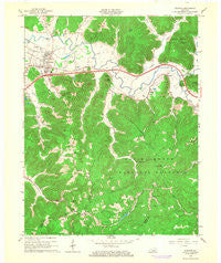 Stanton Kentucky Historical topographic map, 1:24000 scale, 7.5 X 7.5 Minute, Year 1966