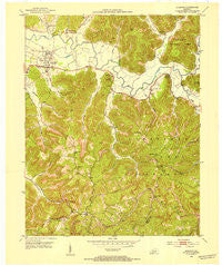 Stanton Kentucky Historical topographic map, 1:24000 scale, 7.5 X 7.5 Minute, Year 1952
