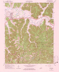 Stanton Kentucky Historical topographic map, 1:24000 scale, 7.5 X 7.5 Minute, Year 1966