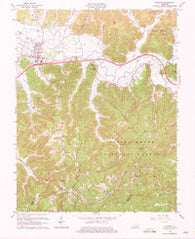Stanton Kentucky Historical topographic map, 1:24000 scale, 7.5 X 7.5 Minute, Year 1966