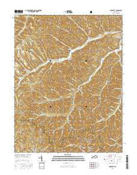 Stricklett Kentucky Current topographic map, 1:24000 scale, 7.5 X 7.5 Minute, Year 2016