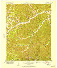 Stricklett Kentucky Historical topographic map, 1:24000 scale, 7.5 X 7.5 Minute, Year 1951