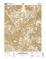 Sugar Grove Kentucky Current topographic map, 1:24000 scale, 7.5 X 7.5 Minute, Year 2016
