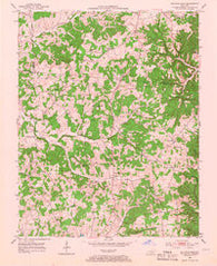 Sulphur Lick Kentucky Historical topographic map, 1:24000 scale, 7.5 X 7.5 Minute, Year 1953