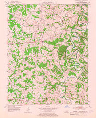 Sulphur Well Kentucky Historical topographic map, 1:24000 scale, 7.5 X 7.5 Minute, Year 1953