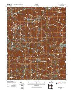 Sulphur Lick Kentucky Historical topographic map, 1:24000 scale, 7.5 X 7.5 Minute, Year 2010