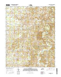 Sulphur Well Kentucky Current topographic map, 1:24000 scale, 7.5 X 7.5 Minute, Year 2016