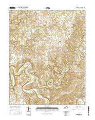 Summersville Kentucky Current topographic map, 1:24000 scale, 7.5 X 7.5 Minute, Year 2016