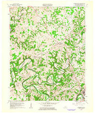 Summersville Kentucky Historical topographic map, 1:24000 scale, 7.5 X 7.5 Minute, Year 1961