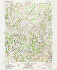 Summersville Kentucky Historical topographic map, 1:24000 scale, 7.5 X 7.5 Minute, Year 1961
