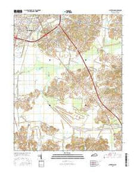 Sutherland Kentucky Current topographic map, 1:24000 scale, 7.5 X 7.5 Minute, Year 2016