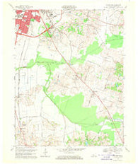 Sutherland Kentucky Historical topographic map, 1:24000 scale, 7.5 X 7.5 Minute, Year 1968
