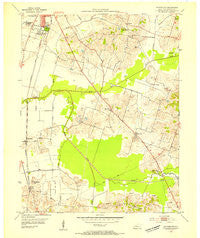 Sutherland Kentucky Historical topographic map, 1:24000 scale, 7.5 X 7.5 Minute, Year 1953