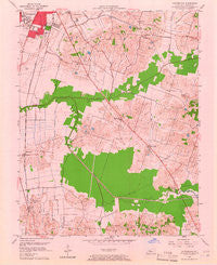 Sutherland Kentucky Historical topographic map, 1:24000 scale, 7.5 X 7.5 Minute, Year 1956