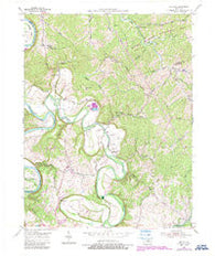 Switzer Kentucky Historical topographic map, 1:24000 scale, 7.5 X 7.5 Minute, Year 1954