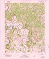Switzer Kentucky Historical topographic map, 1:24000 scale, 7.5 X 7.5 Minute, Year 1954